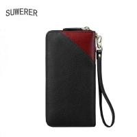 ราคา Genuine SUWERER Women Leather Eming wallets Fashion genuine cowhide leather bags women clutch bag (26809854475)