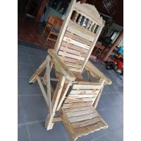 ราคา FurDIY เก้าอี้ฮ่องเต้ ไม้สัก กว้าง80สูง130ซม. ปรับนั่งนอนได้ มีล้อเลื่อน พับเก็บได้ งานไม้ดิบไม่ทำสี SUKP-420 (28661392898)
