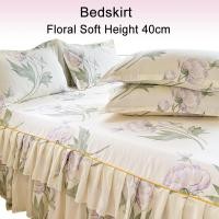 ราคา ผ้าปูเตียงลายดอกไม้ลึกสูง40ซม. ผ้าปูเตียง3ฟุต3.5ฟุต5ฟุต6ฟุต (29203553653)