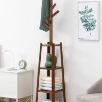 ราคา ชั้นแขวนแนวตั้งชั้นวางไม้แขวนเสื้อไม้ห้องนอนชั้นวางจัดเก็บเสื้อหมวกไม้เนื้อแข็งที่เรียบง่ายแร็ค เอียร์ (49552914159)