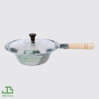 ราคา หม้ออบอลูมิเนียม 2 ขนาด หรือหม้ออบวุ้นเส้น หม้ออบวุ้นเส้น อลูมิเนียมอย่างหนา ด้ามไม้ ตราศรคู่ (9627372770)