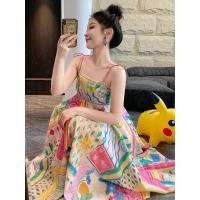 ราคา ชุดเดรสลายดอกไม้สไตล์ฝรั่งเศสย้อนยุค (25717121630)