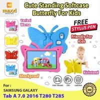 ราคา Samsung Tab A6 2016 A 7 นิ้ว T280 T285 Softcase Kid Kids Case Casing Butterfly Cute (41303792530)