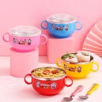 ราคา ☌♤✠ชุดช้อนชามสแตนเลสสำหรับเด็ก ชุดชามอาหารเด็ก ชามอาหารเสริมสำหรับเด็ก ชุดอาหารบนโต๊ะอาหาร ชามการ์ตูนขนาดเล็ก ฉนวนกันควา (14208623187)