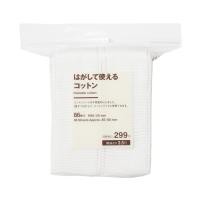 ราคา MUJI Peelable Cotton Pads, 86 Sheets, ODA39A4S (42014408151)