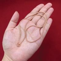 ราคา สร้อยคอเกลียวเชือก เคลือบนากคุณภาพสูง ความยาว 18 นิ้ว เทียบเท่าน้ำหนัก 1 สลึง ทำจากทองเหลือง นากชุบ นากปลอม ใส่อาบน้ำได้ (9986347498)