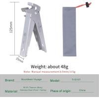 ราคา Boundless Voyage Titanium Hot Plate Gripper Bowl Dish Clips Tongs Clamp Tongs For Moving Anti-Scalding Non-Slip Holder Multifunctional Kitchen Tool Ti1015T (46002361242)