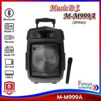 ราคา Music D.J. รุ่น M-M999A / M-M999C / M-M999X Trolley Speaker รองรับ Bluetooth / USB / SD / FM / Mic (15446537315)