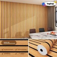 ราคา INNEW เพดานโฟม, รูปแบบไม้เชิงเส้น 0.6x3m สติ๊กเกอร์ติดผนัง, ลอกและติดวอลล์เปเปอร์พื้นหลังกันน้ําแบบมีกาวในตัว (56503739588)