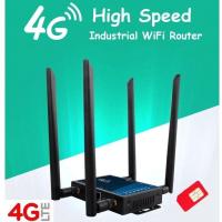 ราคา 4G Wifi Router Industrial 4 Dtachble Antennas SMA Port เราเตอร์ ใส่ซิม High-Performance Industrial (9394834791)
