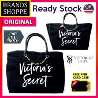 ราคา Victorias Secret Canvas ขนาดใหญ่สีดําขนาดใหญ่ Tote Shopping Bag Shopper กระเป๋าสะพาย Beg Wanita 维多层anish Big Bag Tote Bag Tote Tote Men กระเป๋า MessengerHB-295 (47953572132)