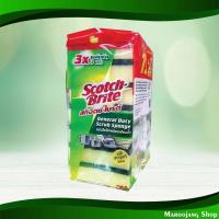 ราคา แผ่นใยขัดพร้อมฟองน้ำเล็ก ขนาด 3x4 นิ้ว สก๊อตช์-ไบรต์ (แพ็ค12ชิ้น) Scourer Pad With Small Sponge Scotch-Brite (11298830723)