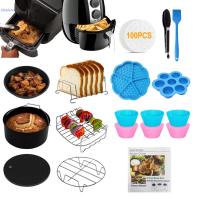 ราคา ถูกที่สุด Air Fryer Accessories 12 Pcs With Recipe Cookbook Compatible For Philips Air Fryer (28428164661)