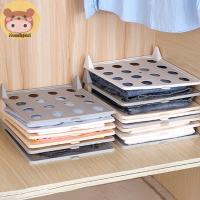 ราคา Moonlights1 ชั้นพับเสื้อผ้าคณะกรรมการกางเกงเสื้อยืด Organizer Rack สําหรับตู้เสื้อผ้าบ้านแขนสั้นการจําแนกซ้อน BOARD EN (51102702902)