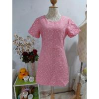 ราคา งานป้าย Diary D.A. ชุดเดรสกระโปรงสั้นทรง A สีชมพู มือ1ค่ะ (14442731213)