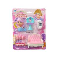 ราคา Mermaid Princess โมเดลตุ๊กตาเจ้าหญิงนางเงือก มาพร้อมอุปกรณ์เฟอร์นิเจอร์สุดน่ารัก (23041890978)