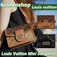 ราคา หลุยส์วิตตอง Louis Vuitton Mini Dauphine Bagกระเป๋าสะพาย LV จริง สินค้าขายร้อน (25491778605)