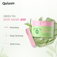 ราคา QUIYUM Green Tea Mud Mask 100g Gentle Cleanser Hydrating Glow Skin Oil Control Soften Skin (27287544498)