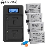 ราคา PALO 2 LP-E5 LPE5 LP E5 Camera Battery+LCD Dual USB Charger for Canon EOS 450D 500D 1000D KISS X2 (29358977957)