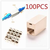 ราคา ตัวเชื่อมต่อ RJ45 CAT5 จำนวน 100 ชิ้น สำหรับต่อขยายสายเคเบิล LAN (2255166895)