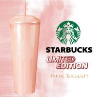 ราคา Starbucks Pink Brush Cold Cup Special Edition 24oz. แก้วสตาร์บัครุ่นพิเศษลิขสิทธิ์แท้พร้อมส่งในไทย (29975342840)