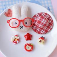 ราคา ชุด 6 สติกเกอร์เสน่ห์ หมวกกระต่ายพร้อมรองเท้าแตะแบบไขว้, รองเท้าแตะ, รองเท้าแตะโฟม (29390146381)