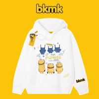 ราคา บีเคเอ็มเค เสื้อกันหนาวมีฮู้ดพิมพ์ลายการ์ตูนมินเนี่ยนสไตล์เกาหลีสําหรับผู้ชายและผู้หญิงนุ่มพรีเมี่ยมขนาดบวกเสื้อสวมหัว (55953152321)