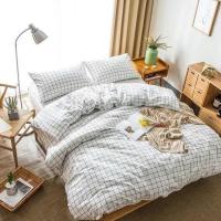 ราคา *ราคารวมส่ง* *ส่งฟรี* ชุดเครื่องนอน ผ้าปูที่นอน ปลอกหมอน ผ้านวม ลายตารางสีขาว (4935864298)