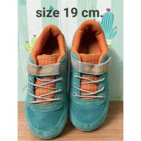 ราคา รองเท้าเด็กงานแบรนด์มือสองของแท้ Le Coq Sportif (เลอ ก็อค สปอร์ตีฟ) สีเขียว/สีส้ม รองเท้าเด็ก (มือ2)‼️249฿‼️พร้อมส่ง (29670389944)