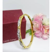 ราคา กำไลหุ้มทองประดับเพชรแถว กำไลหุ้มทอง กำไลเพชร (2259862466)