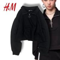ราคา H&M สเวตเตอร์สีดำ มือสอง (55903755544)