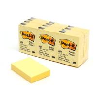 ราคา Post-it กระดาษโพสอิท กระดาษโน้ต สีเหลือง #653 (แพ็ค 12 เล่ม) 1.5x2 นิ้ว Postit Sticky Note [S24] (8113962762)