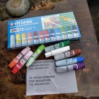 ราคา SAKURA MAT WATER COLOUR 12 สีขิงใหม่ในซีล+ มือสองใช้แล้วอีก 8 หลอด 12ml (43802388036)