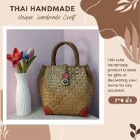 ราคา กระจูดสาน กระเป๋าถือ ส่งจากแหล่งผลิต งานจากวัสดุธรรมชาติ กระเป๋ากระจูด กระเป๋าสาน (18192268172)