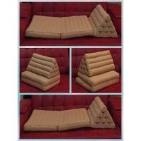 ราคา หมอนสามเหลี่ยมที่นอนนุ่น 2พับ,หมอนขิด,ที่นอนนุ่น, 2 fold kapok mattress with triangle cushion, 52 x 120 cm (3232162359)