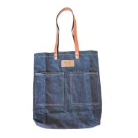 ราคา Pom N Jeans กระเป๋ายีนส์วินเทจ สายหนัง PU ขนาด 14*16" (5103678386)