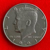 ราคา เหรียญสหรัฐอเมริกา​​ USA ½ dollar ปี 1991 เหรียญ​ต่างประเทศ (28439517177)