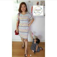 ราคา เดรสคลุมท้อง+ให้นมแบบแหวกข้าง (795013644)