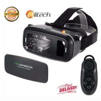 ราคา Alitech 2018 VR BOX Version VR Virtual Reality Glasses ความจริงเสมือนแว่นตาระดับ3D แถมฟรี Remote Joystick (3015869322)