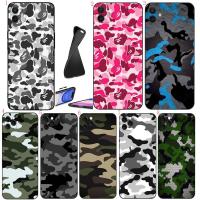 ราคา IPhone 5 s 6 6s 7 8 Plus X XS Max XR 11 Pro Max SE 2016 SE 2020 T7 Camouflage Soft เคสโทรศัพท์สีดํา (48103777528)