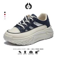 ราคา EVR LV0370 รองเท้าผ้าใบแฟชั่นสตรีสายถัก (25823811050)