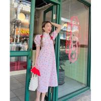 ราคา Cintage เดรสคอจีน เดรสตรุษจีน ชุดตรุษจีน ชุดจีน (14945710132)