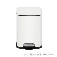 ราคา EKO ถังขยะเหล็กเคลือบขาเหยียบทรงเหลี่ยมOLI-CUBE EK8237P-5L-MW ขนาด 22x19x30 ซม. สีขาว (21778645520)