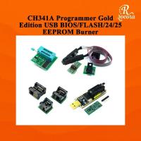 ราคา CH341 โปรแกรมเมอร์ Gold Edition USB BIOS/FLASH/24/25 EEPROM Burner สําหรับเมนบอร์ดเราเตอร์ซ่อม LCD (28842790503)