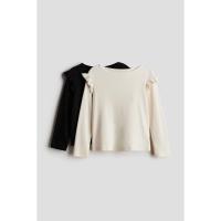 ราคา H&M(เอชแอนด์เอ็ม) เสื้อผ้าคอตตอนถักลายแพ็ค 2 ชิ้น เด็กผู้หญิง 1250055_1 (27923450843)