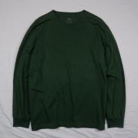 ราคา เสื้อแขนยาวผู้ชาย Uniqlo Airism สีเขียว ไซส์ L อก 44 ยาว 27 นิ้ว (43165186624)