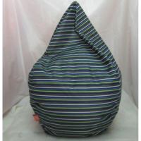 ราคา BeanBagThailand เก้าอี้บีนแบ็ค _ทรงหยดน้ำ, Dia: 80 cm.ลายทางน้ำเงิน (34198772)