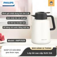 ราคา [Philips] กระติกน้ําร้อนร้อนและเย็น AWP2525 สแตนเลส 316L ความจุขนาดใหญ่ 1.8L พร้อมที่กรองชา (29740042670)
