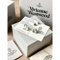 ราคา (มีโค้ดลด10%)พร้อมส่งVivienne westwood ต่างหู รุ่น Thomasina สีเงิน (50051140810)
