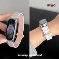 ราคา สําหรับ Xiaomi/mi band 10/mi band 9/mi band 8/nfc/Ceramic 2 Gen สายนาฬิกาแบบห่วงแม่เหล็ก (42860359538)